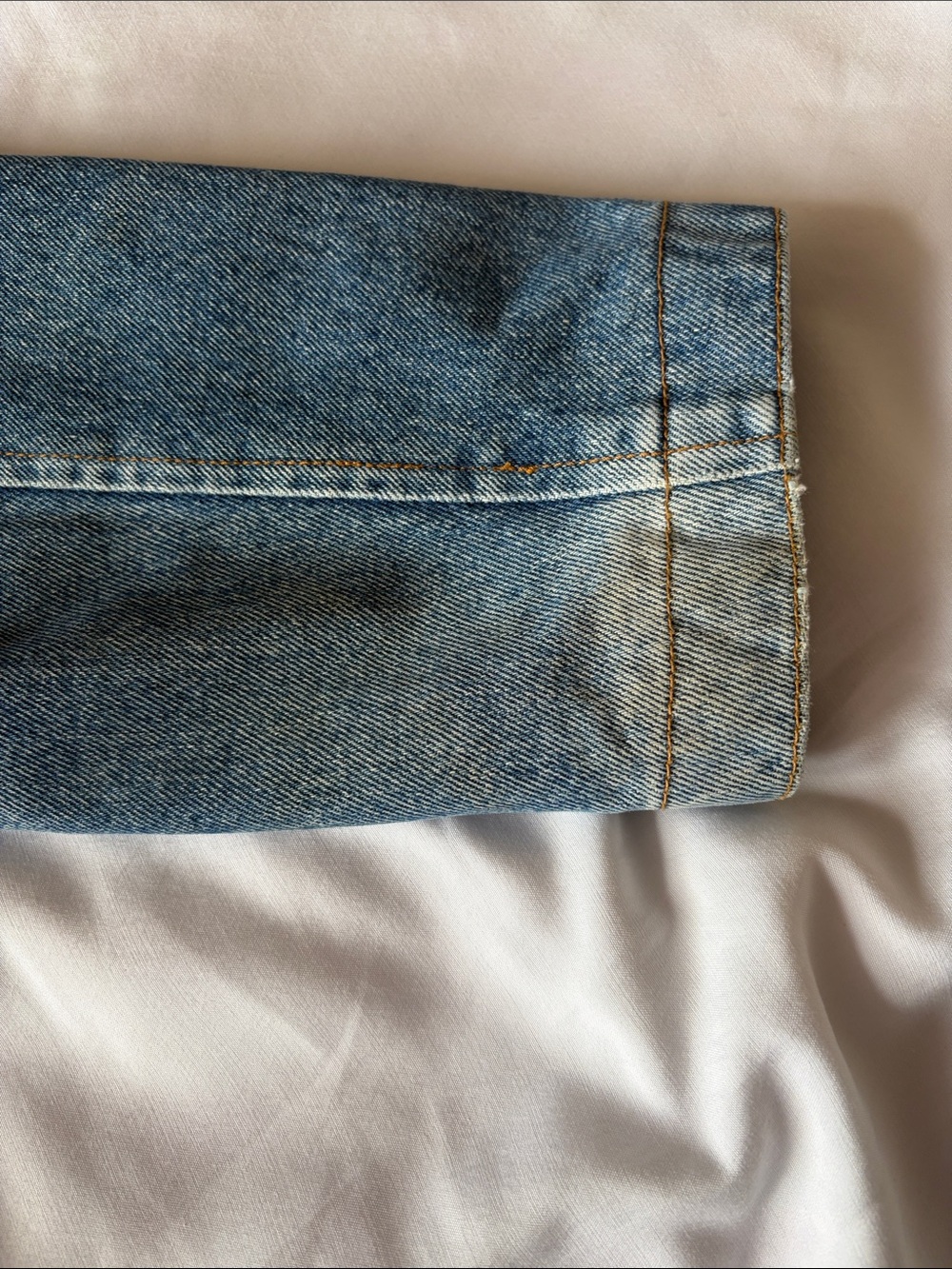Giorgio Armani Medium Blue Denim Zip Jacket - Picture 11 of 12